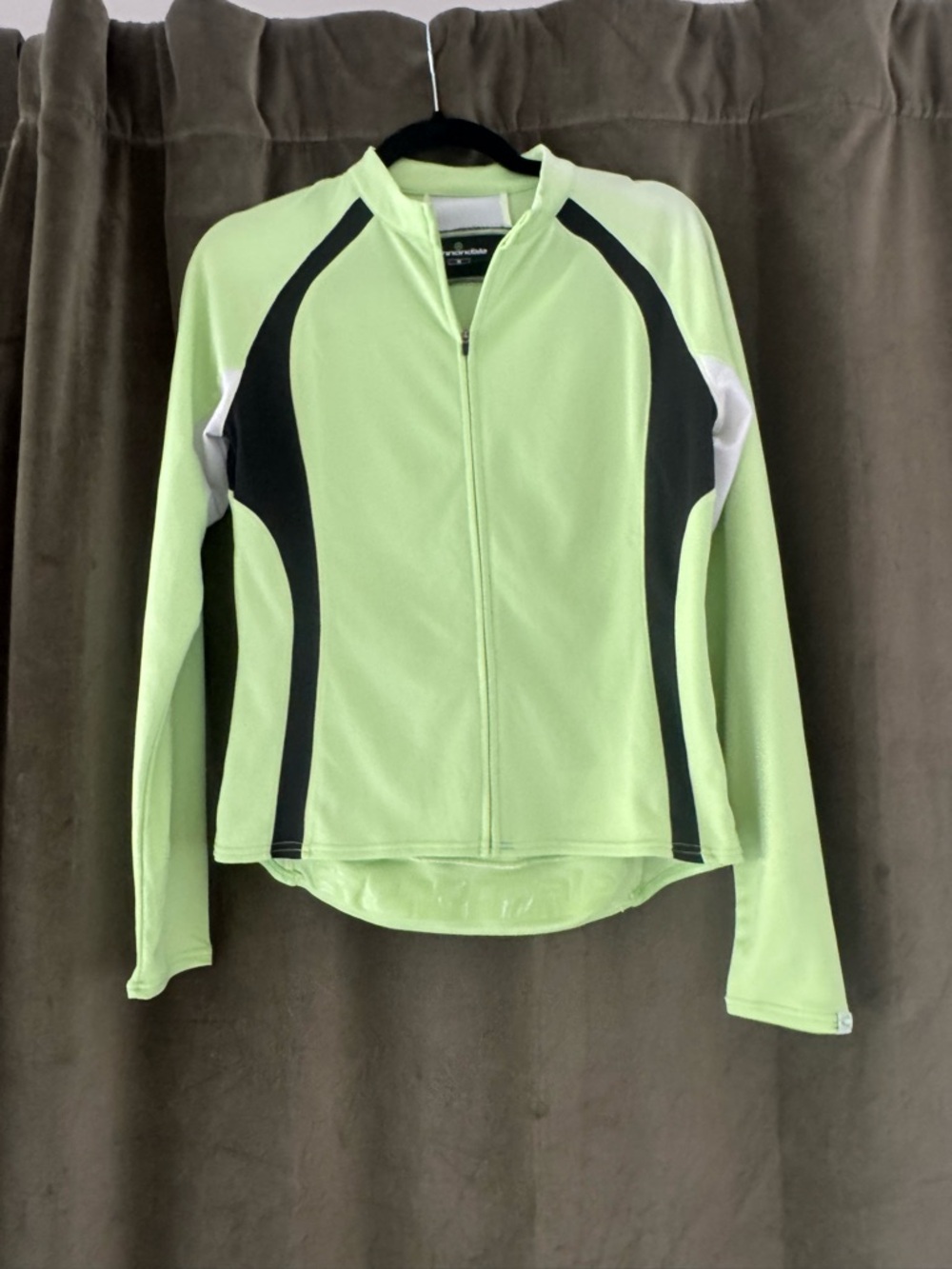 Cannondale Neon Green Long Sleeve Cycling Jersey Y2K Gorpcore Size Medium